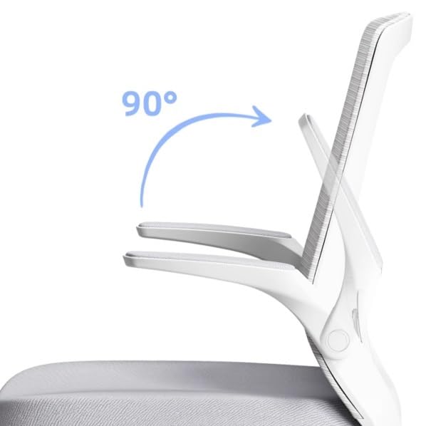 Orange Mesh Office Chair with Adjustable Armrests T7887