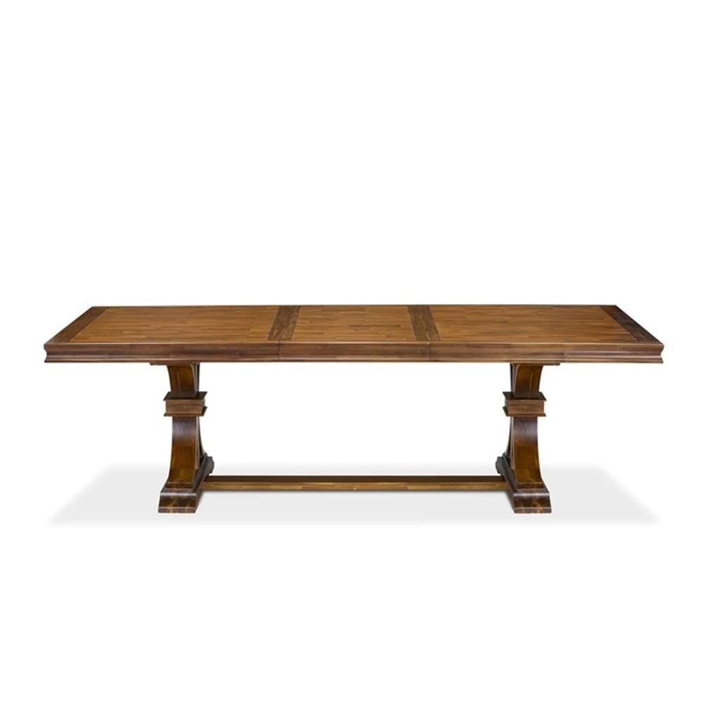 9-Piece Acacia Wood Dining Table Set with 8 Chairs M842