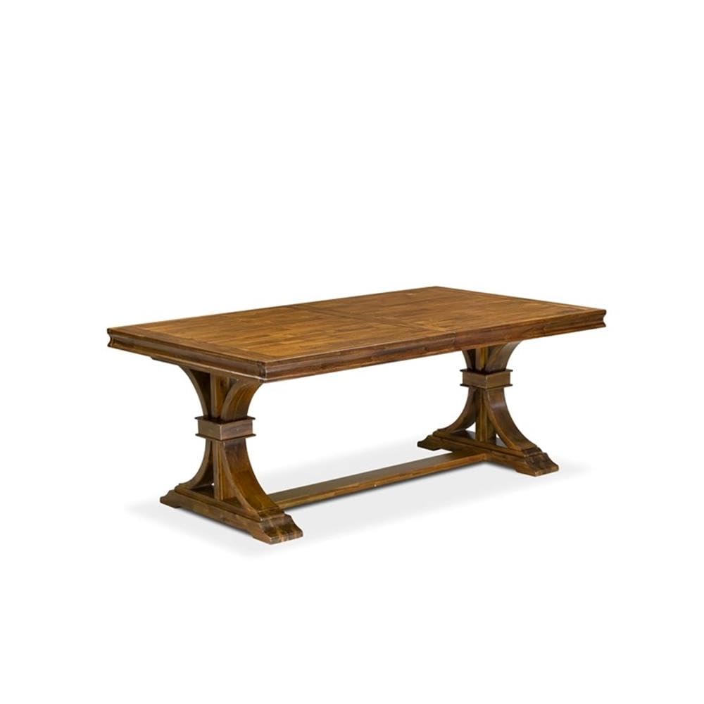 9-Piece Acacia Wood Dining Table Set with 8 Chairs M842