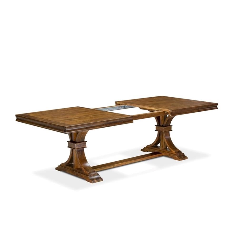 9-Piece Acacia Wood Dining Table Set with 8 Chairs M842