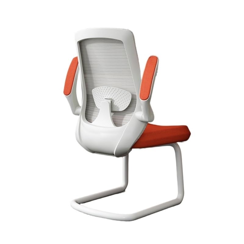 Orange Mesh Office Chair with Adjustable Armrests T7887