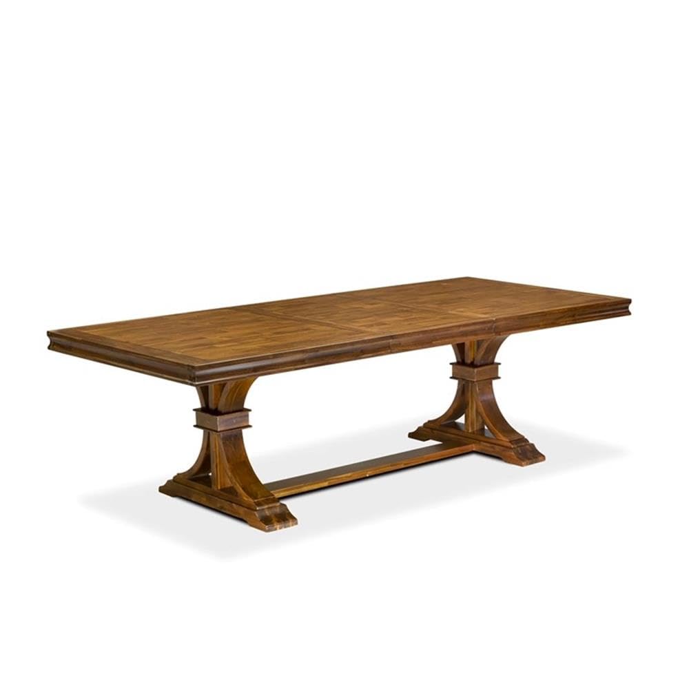 9-Piece Acacia Wood Dining Table Set with 8 Chairs M842