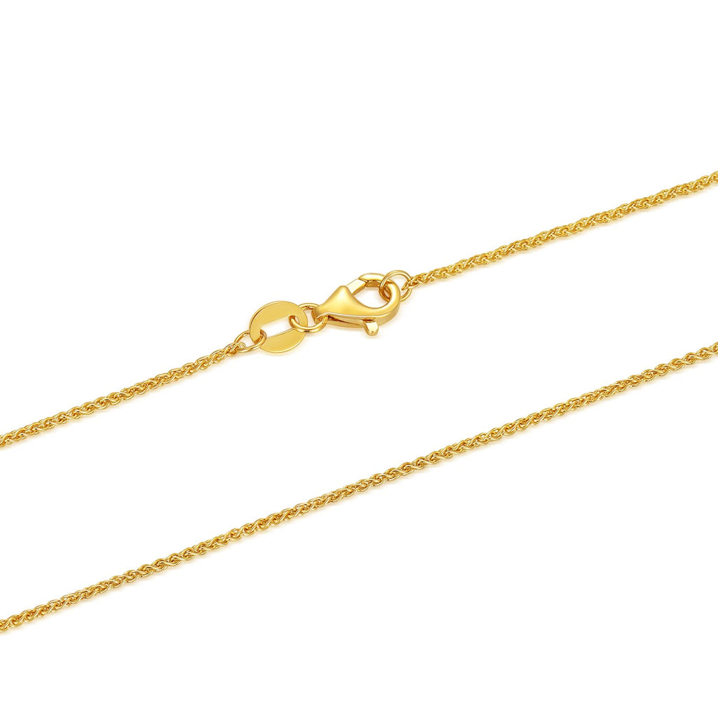 14k Yellow Gold Cuban Link Curb Chain Necklace U936444