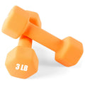 Neoprene Dumbbells Set, 1-15 LB, Anti-Slip, Hex Shape H409015