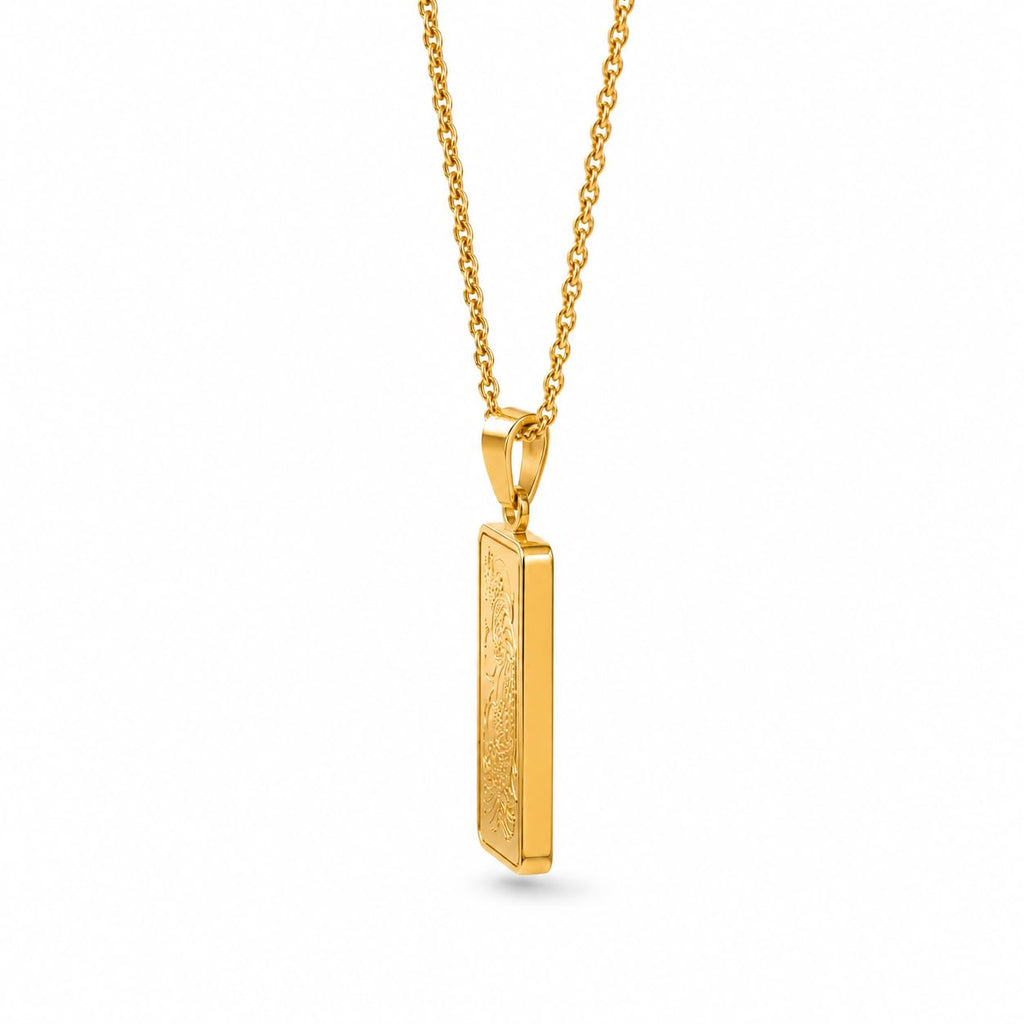 24K Gold Pendant Necklace Z21317