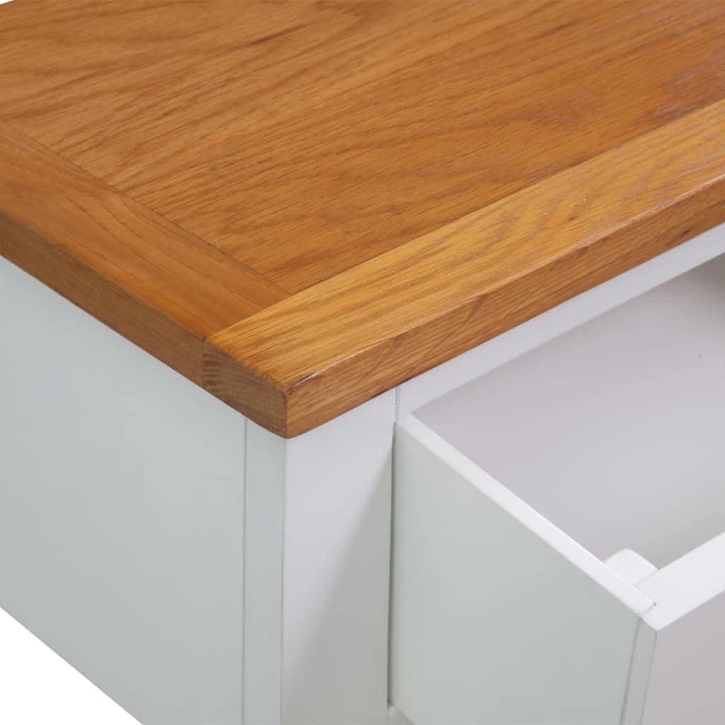 Rustic Brown 2 Drawer Solid Oak & Acacia Console Table A78863