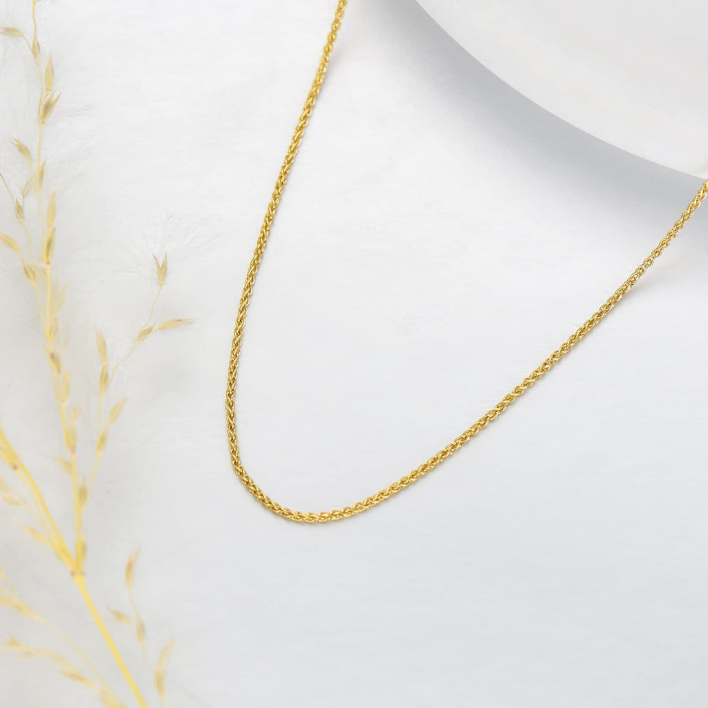 14k Yellow Gold Cuban Link Curb Chain Necklace U936444