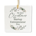 Ceramic 3-inch Square Ornament D880