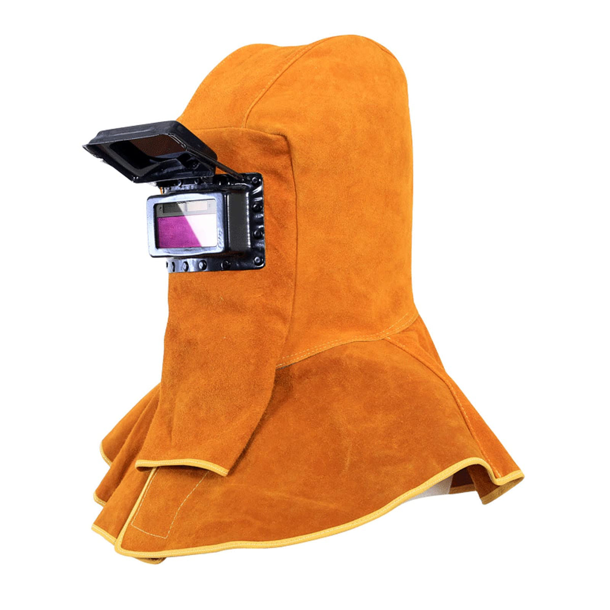 Cowhide Leather Welding Hood with Auto Darkening Filter A828