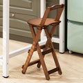Bamboo Folding Stool with Backrest A5030