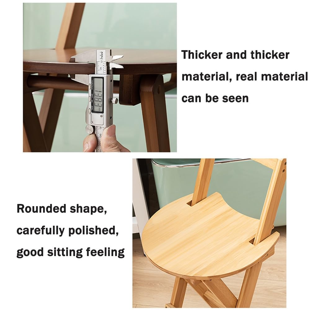Bamboo Folding Stool with Backrest A5030