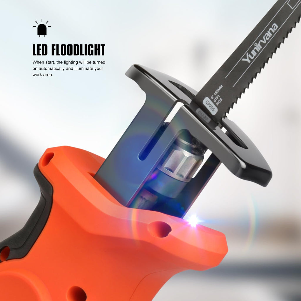 20V Cordless Reciprocating Saw Kit with Wood and Metal Blades B219