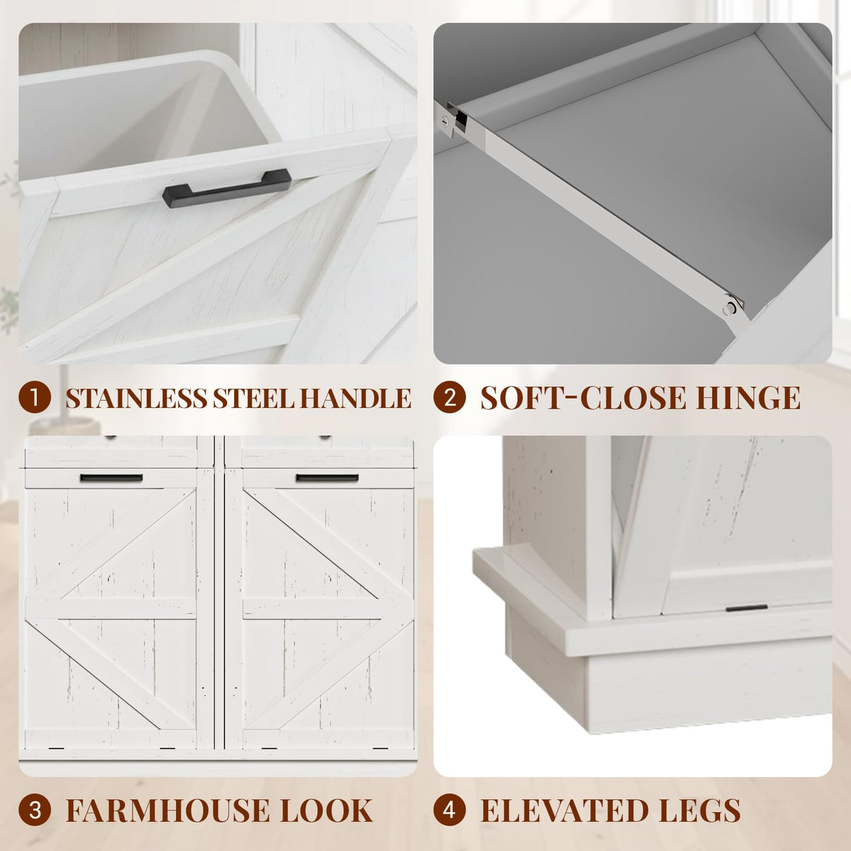 Double 10-Gal Tilt Out Trash Cabinet L559143
