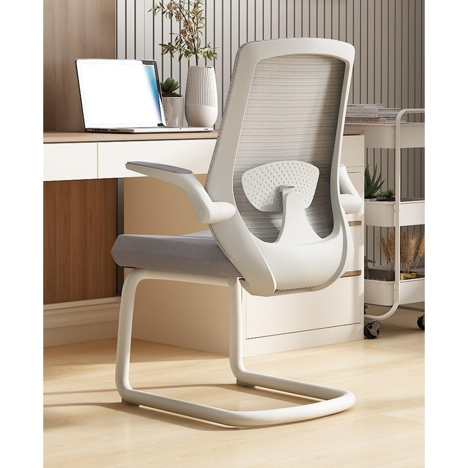 Orange Mesh Office Chair with Adjustable Armrests T7887