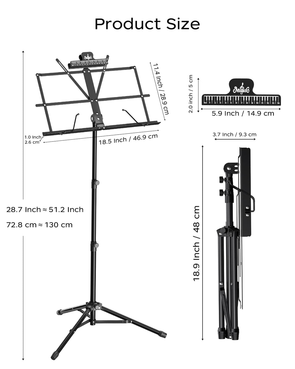 Folding Sheet Music & Book Stand with Bag W617571