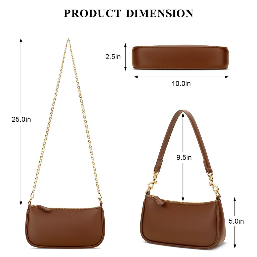 Small Black Purse with Zipper Closure Y1272