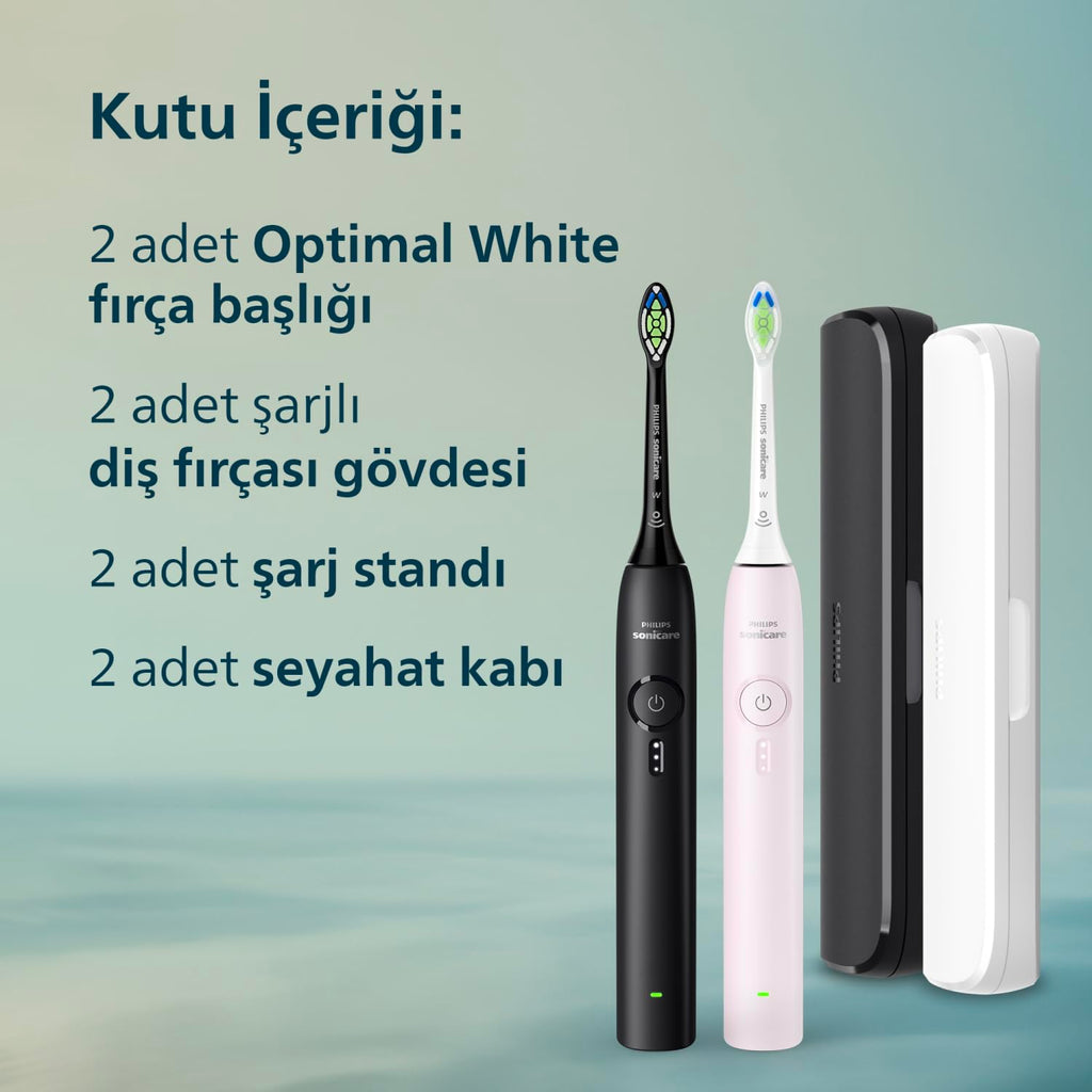 Black & Light Pink 2 Pack Electric Toothbrush N83822
