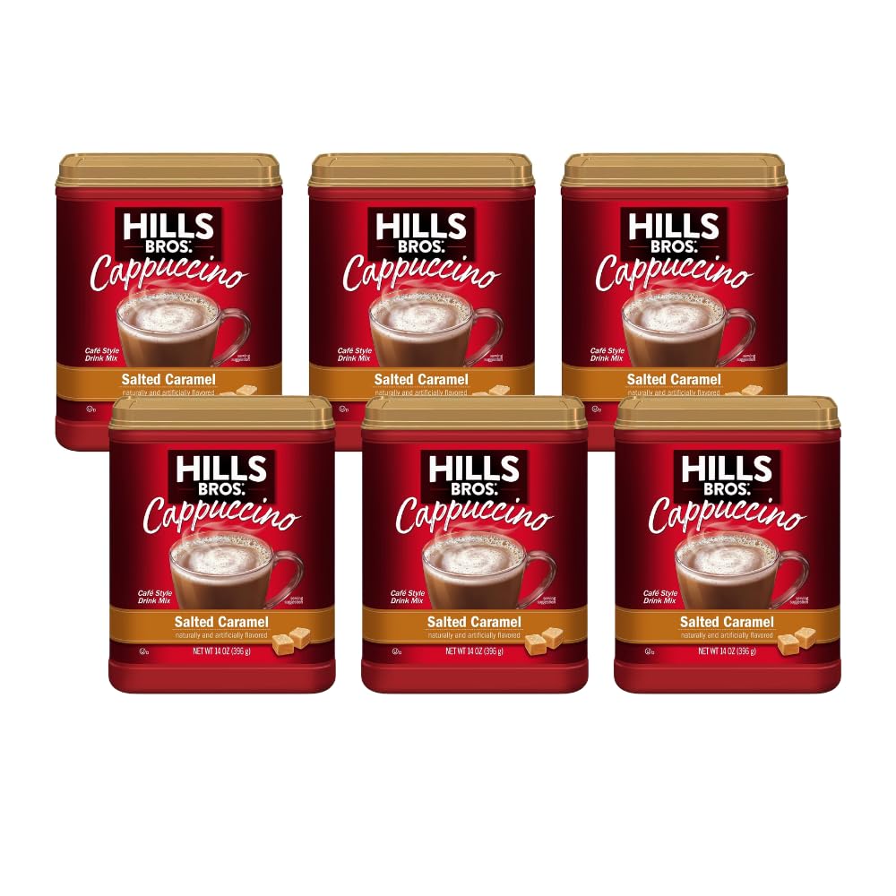 Salted Caramel Instant Cappuccino 14 oz Pack of 6 X2530