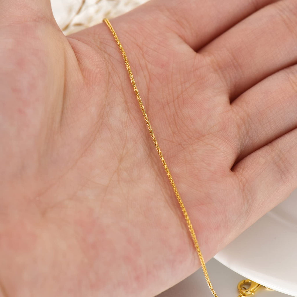 14k Yellow Gold Cuban Link Curb Chain Necklace U936444