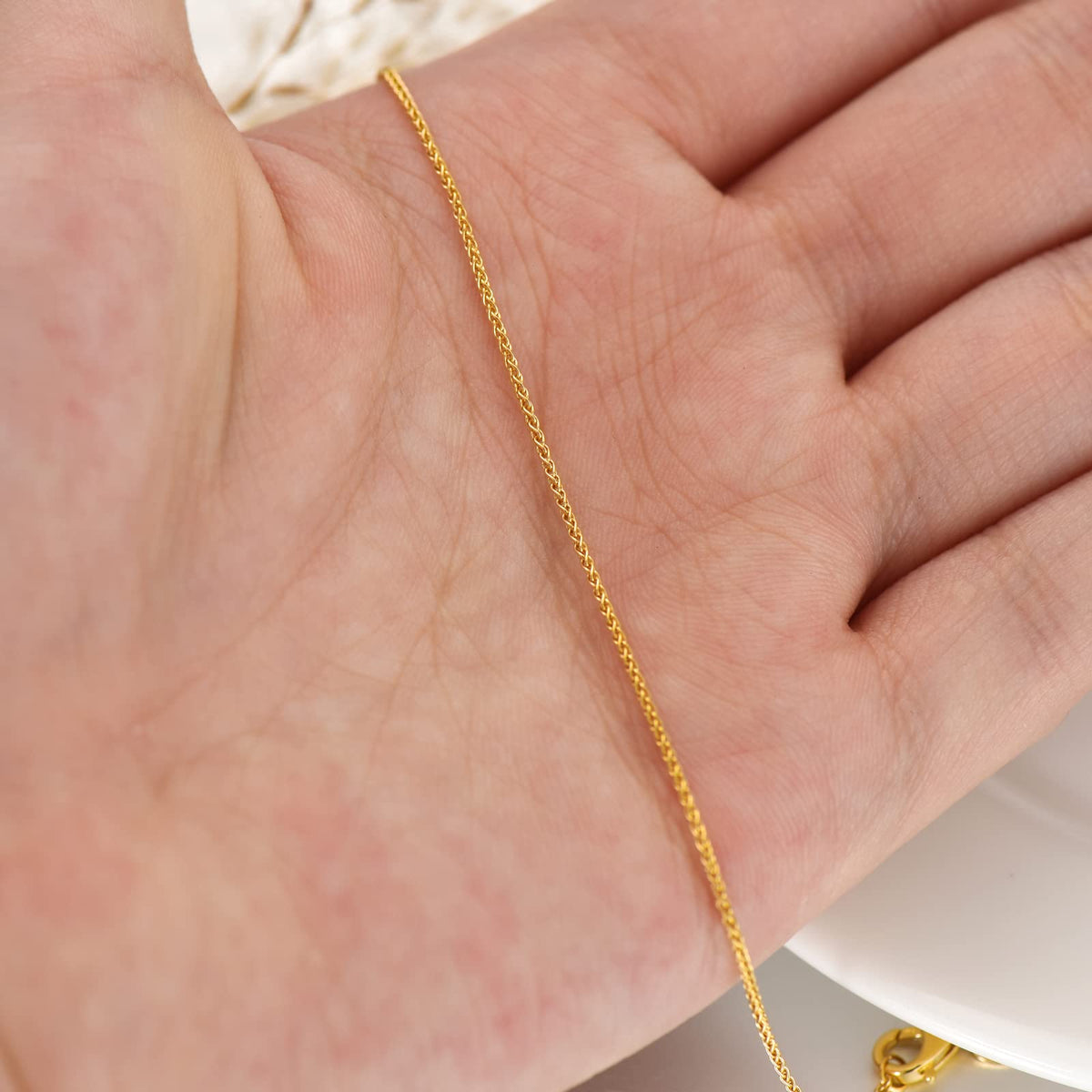 14k Yellow Gold Cuban Link Curb Chain Necklace U936444