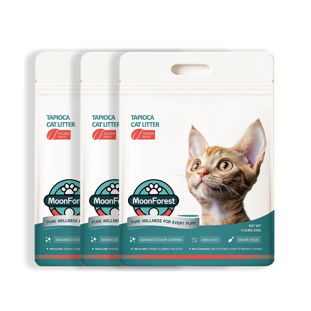 Cassava Cat Litter Odor Control Dust-Free Clumping P4585