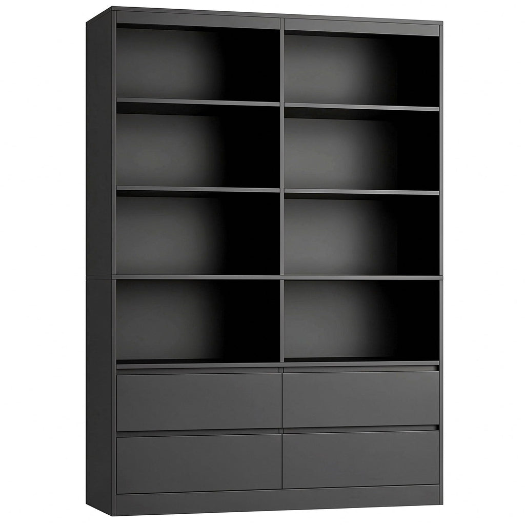 Black 4 Drawer Bookshelf T328