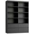 Black 4 Drawer Bookshelf T328