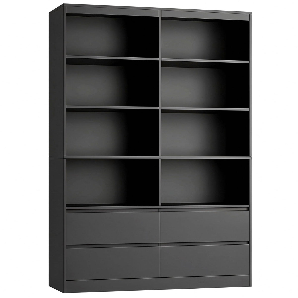 Black 4 Drawer Bookshelf T328
