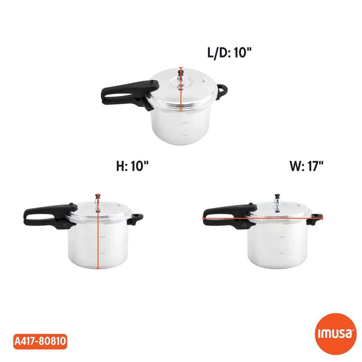 7 Quart Stovetop Aluminum Pressure Cooker C3599