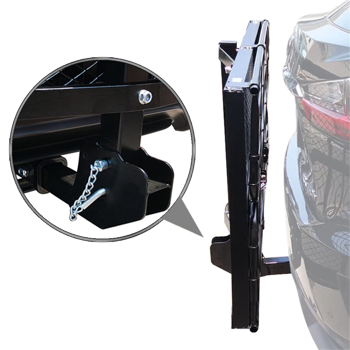 Heavy Duty Folding Hitch Mount Cargo Carrier 60" x 24" x 14.4" P92724