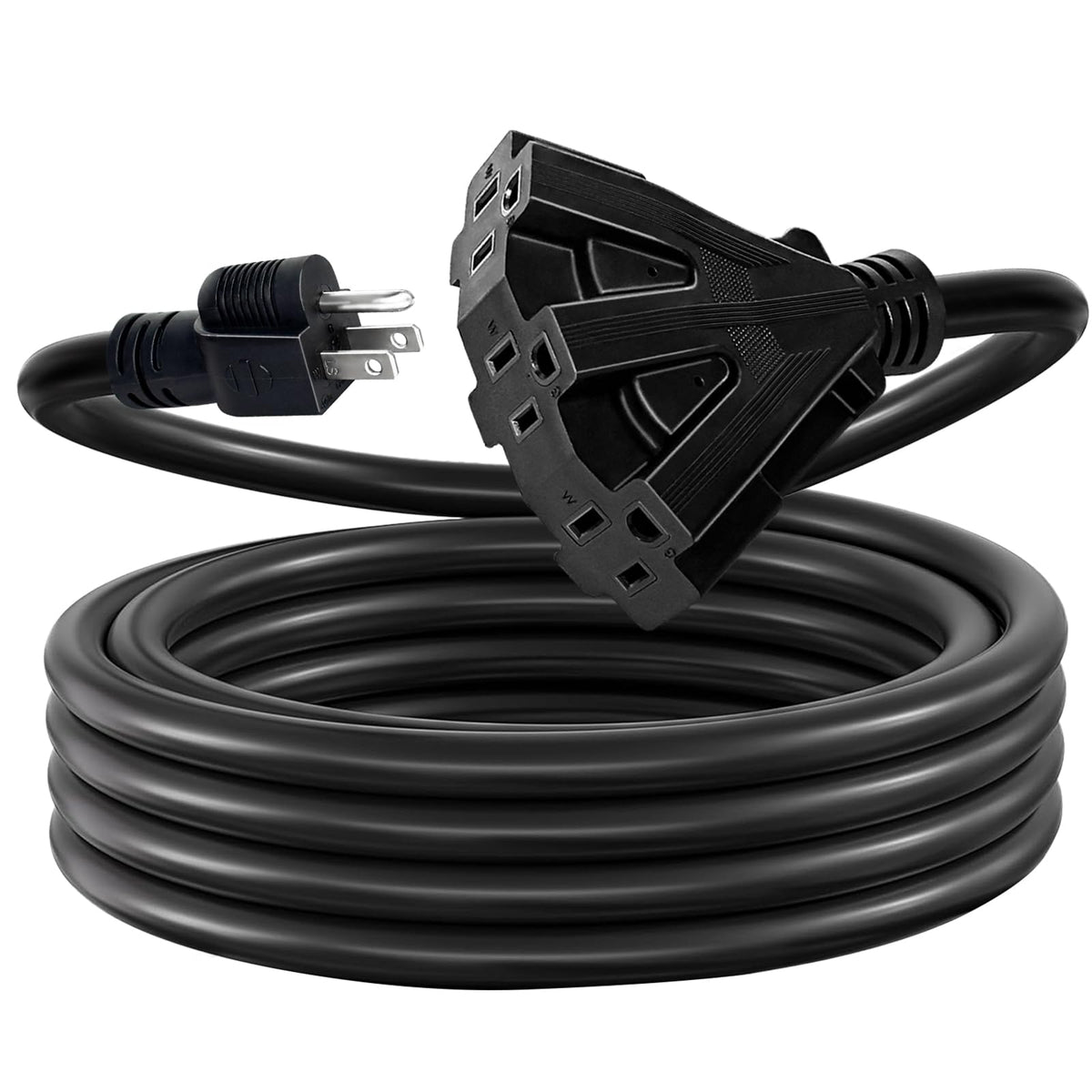 12 Gauge 3 Outlet Outdoor Extension Cord 100 FT E3898