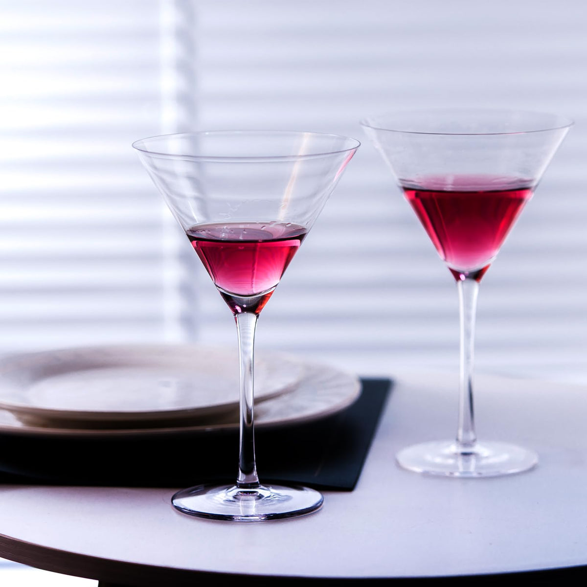 Martini Glasses Set of 4 Hand Blown 9.5oz J437