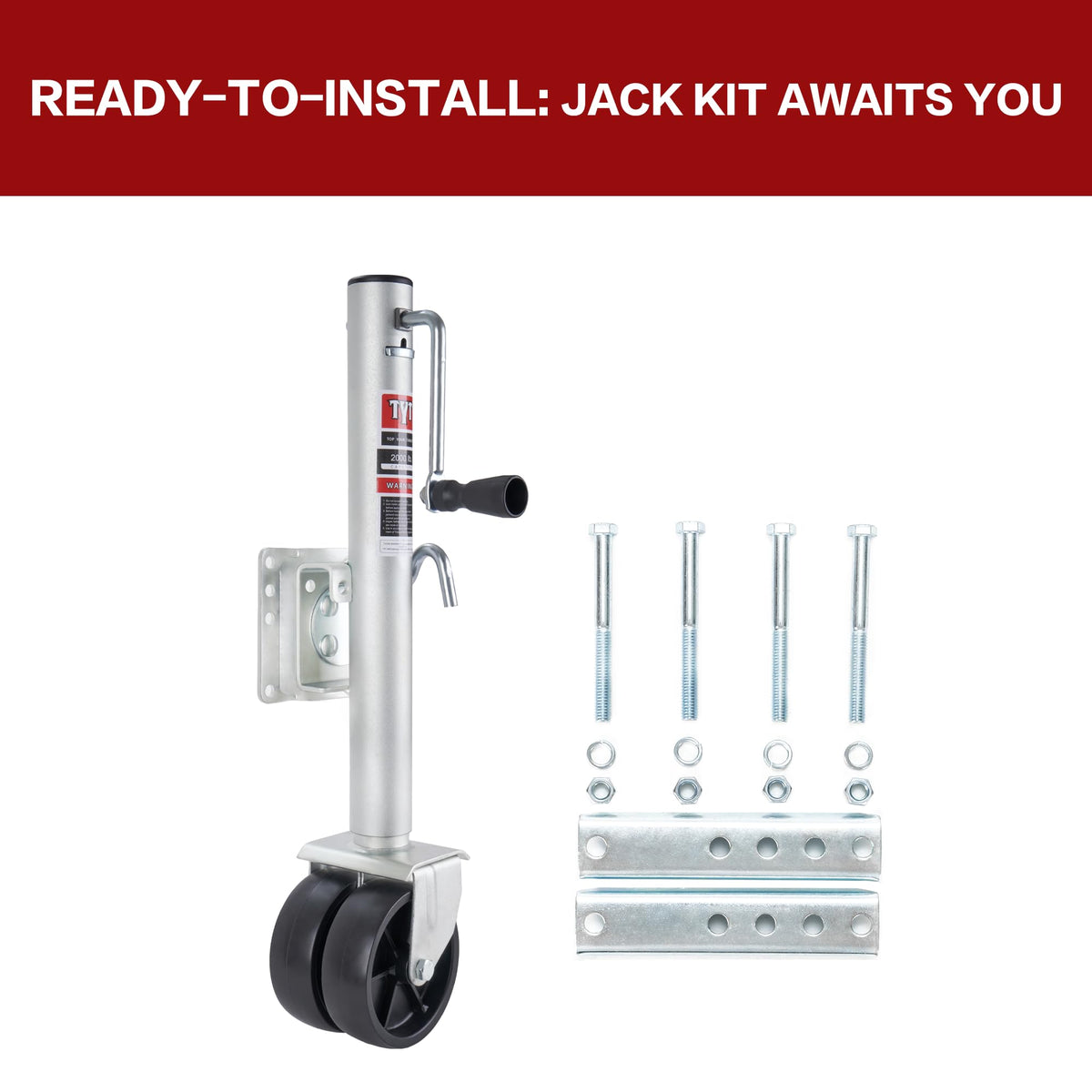 2000 lbs Boat Trailer Jack with Wheel O14095