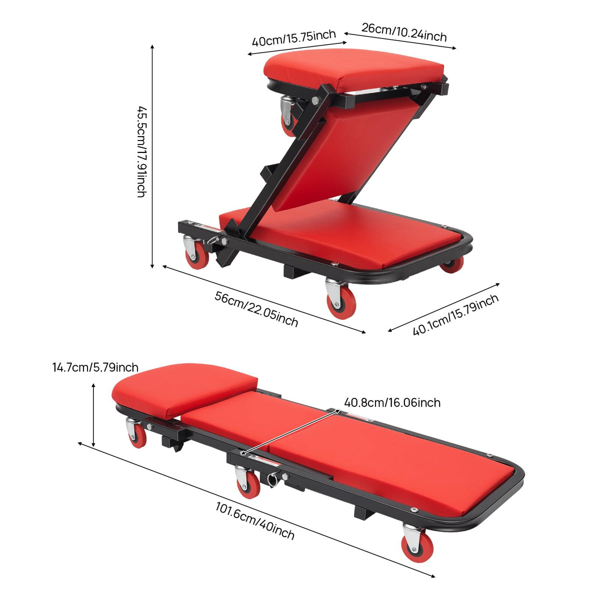 Heavy Duty 2 in 1 Z Creeper Seat V61466