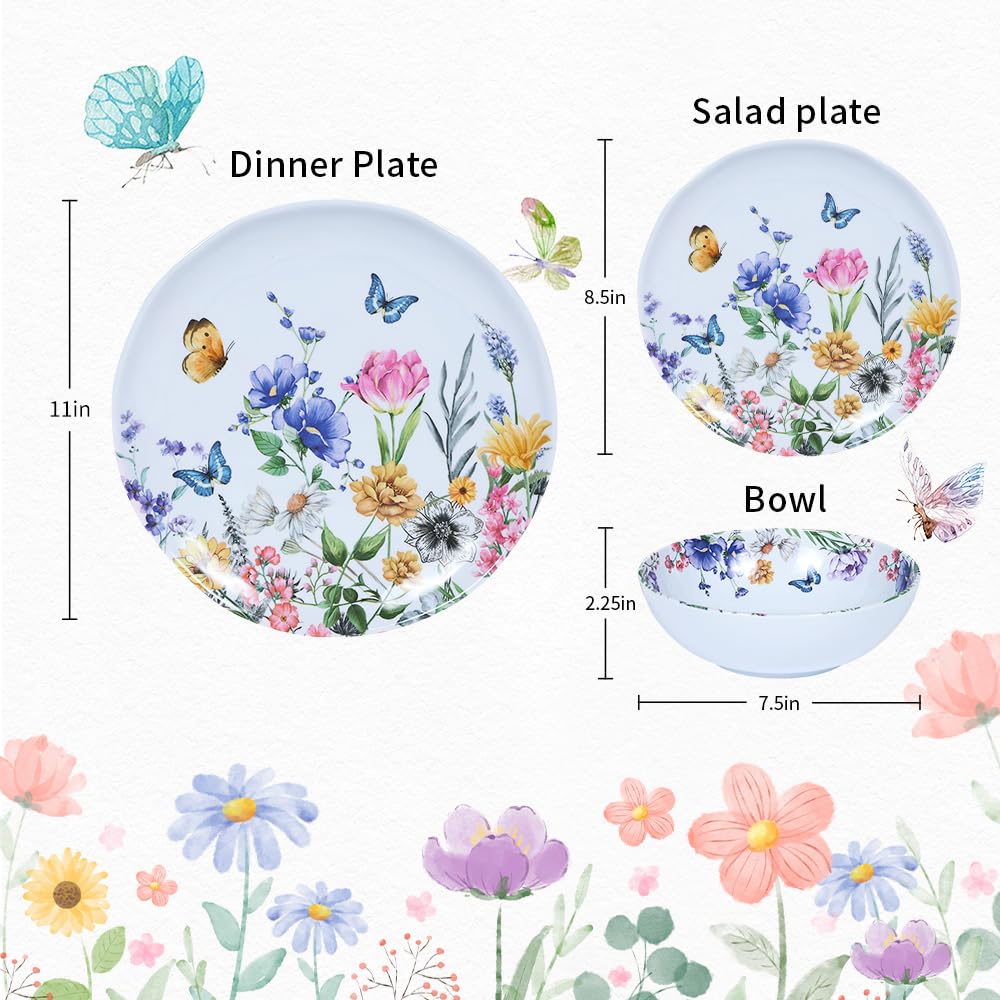 12-Piece Melamine Dinnerware Set W9643