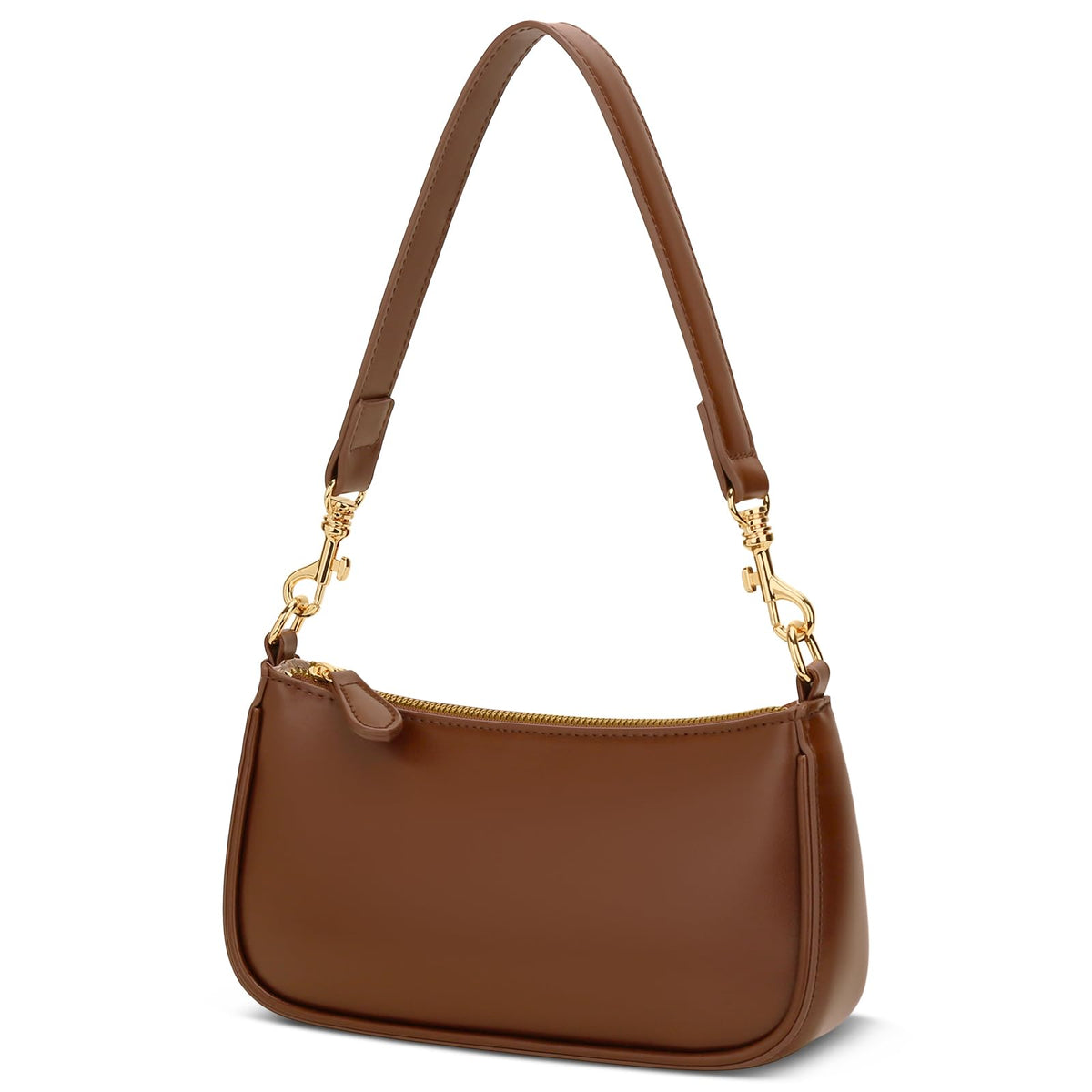 Small Black Purse with Zipper Closure Y1272