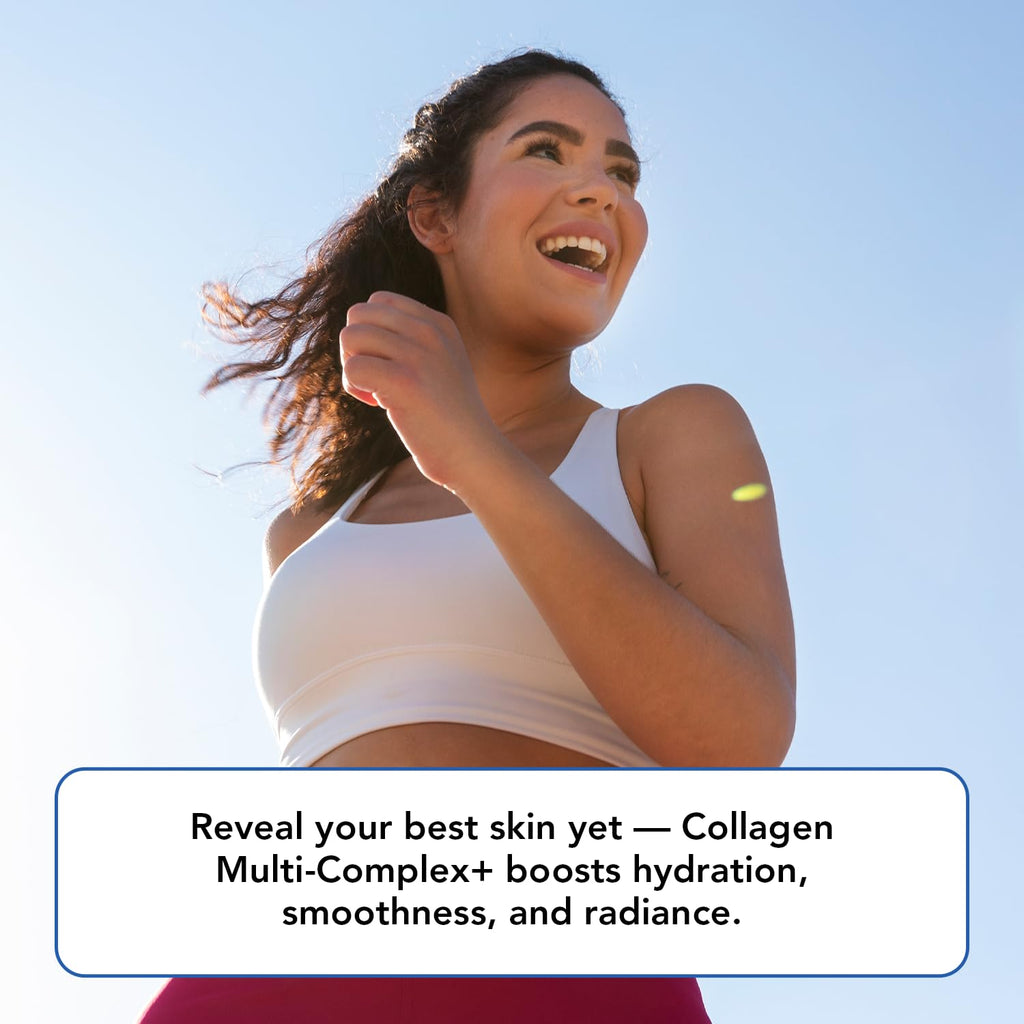 Multi Collagen Peptides Powder with Probiotics, Vitamin C & Hyaluronic Acid, 50 Servings J993933