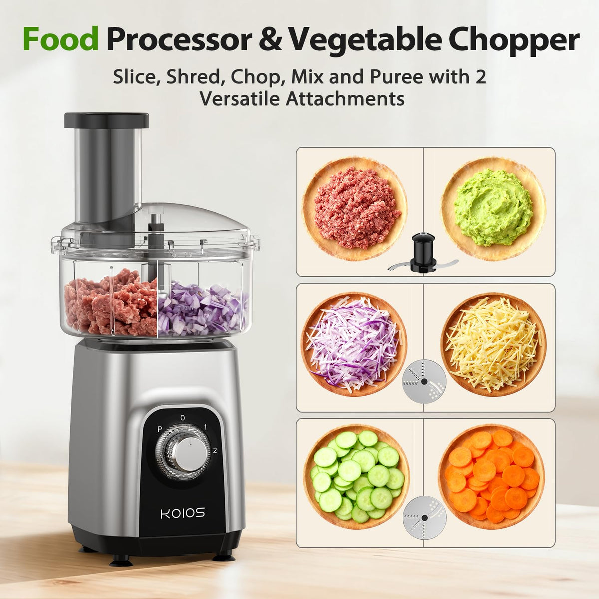1000W 4 in 1 Blender Food Processor Combo B33323