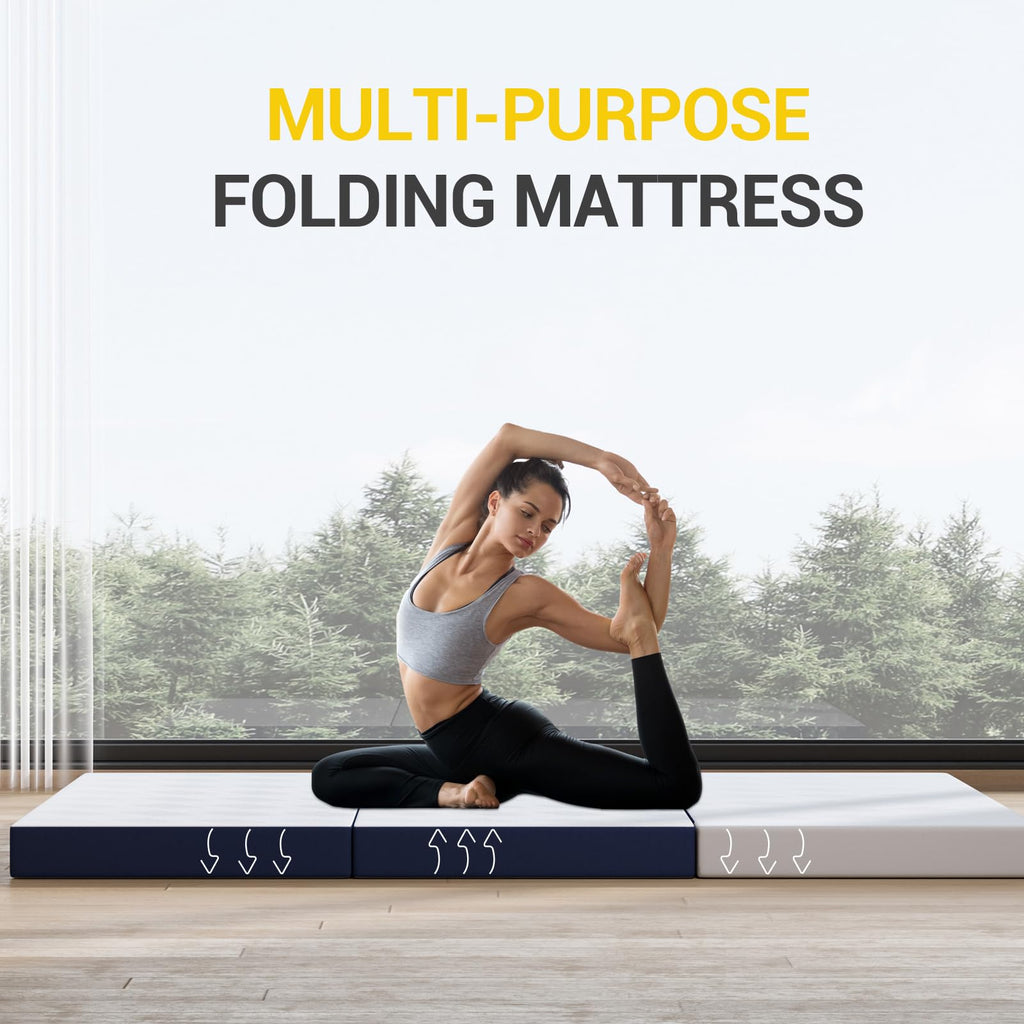 Foldable Memory Foam Mattress Topper Twin 4 Inch H921
