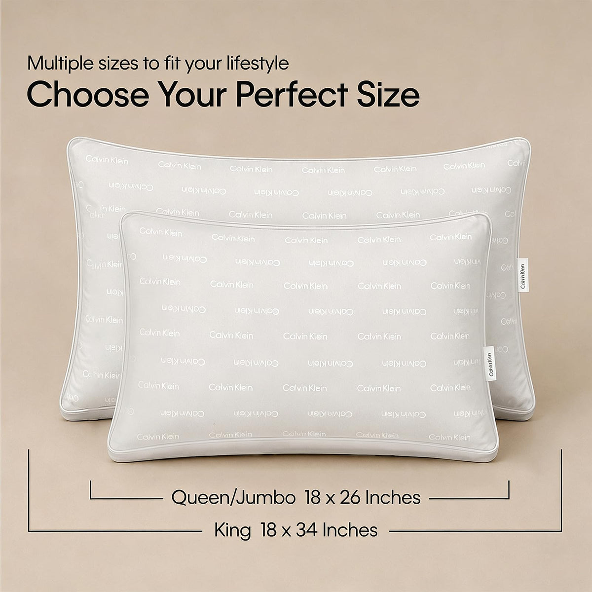 King Size Set of 2 Down Alternative Pillow U9632