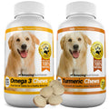 Joint Support Skin and Coat Health Bundle Turmeric Omega 3 O6711
