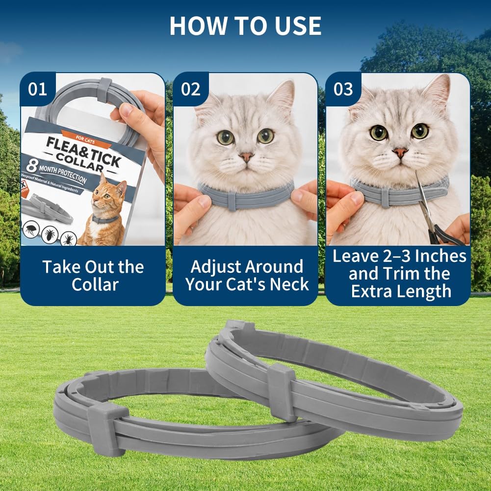 Cat Flea and Tick Collar 4 Pack M2015