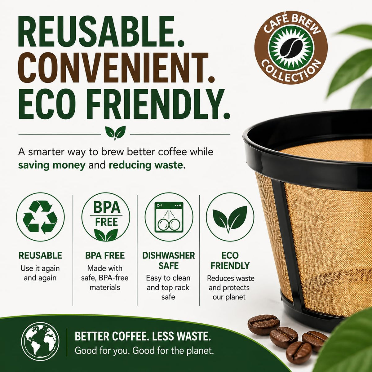 12 Cup Reusable Coffee Filter Z4807