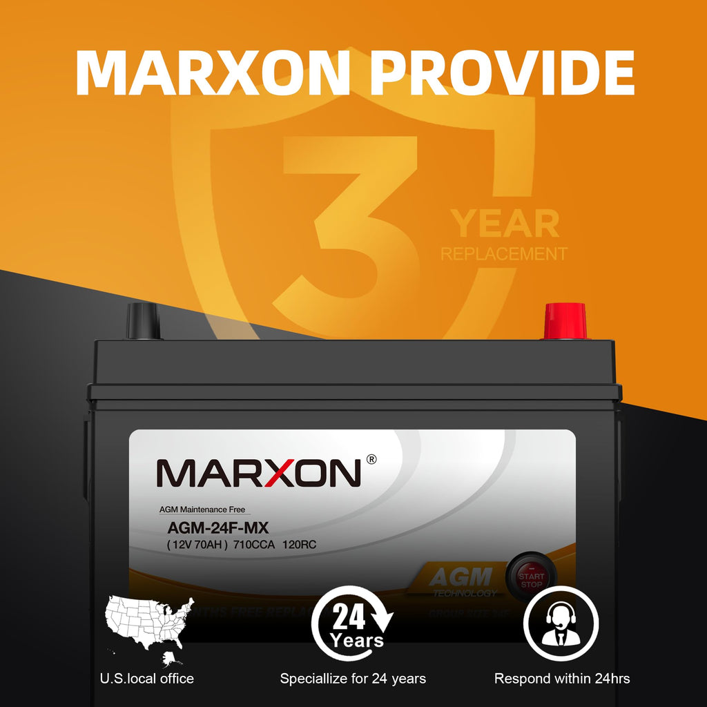 24F 12v 70AH 710CCA AGM Car Battery D4365