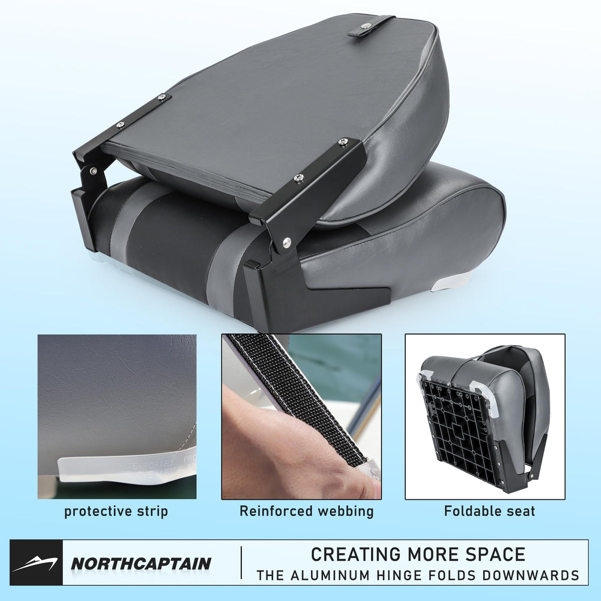 High Back Folding Boat Seat T5356