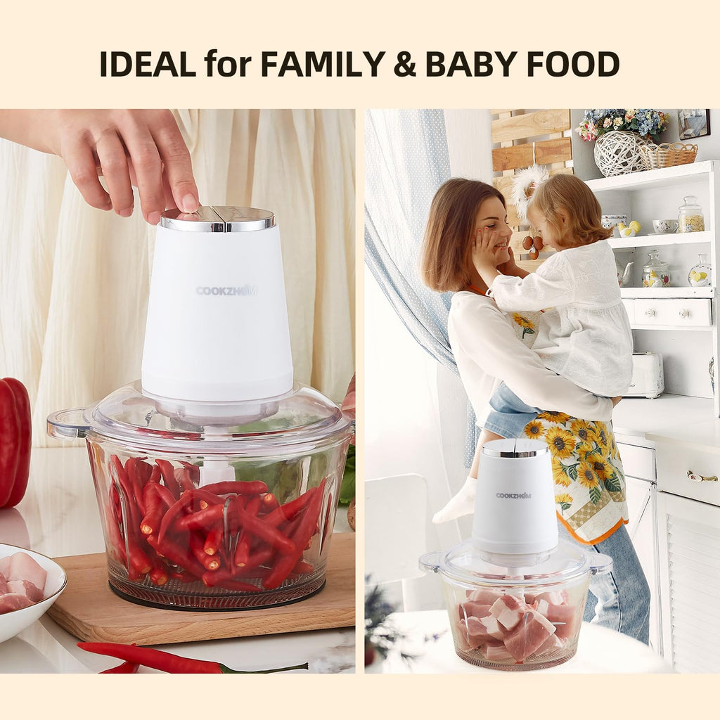 500W Stainless Steel 8-Cup Glass Bowl Food Processor P907196