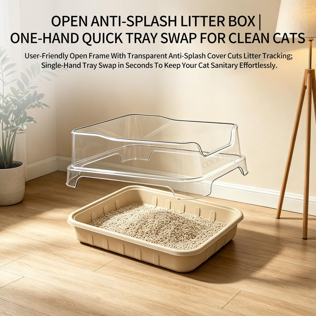 1+5 Pack Disposable Litter Boxes for Cats X18809