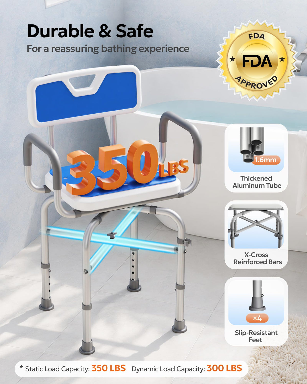 360° Swivel Shower Chair T5467