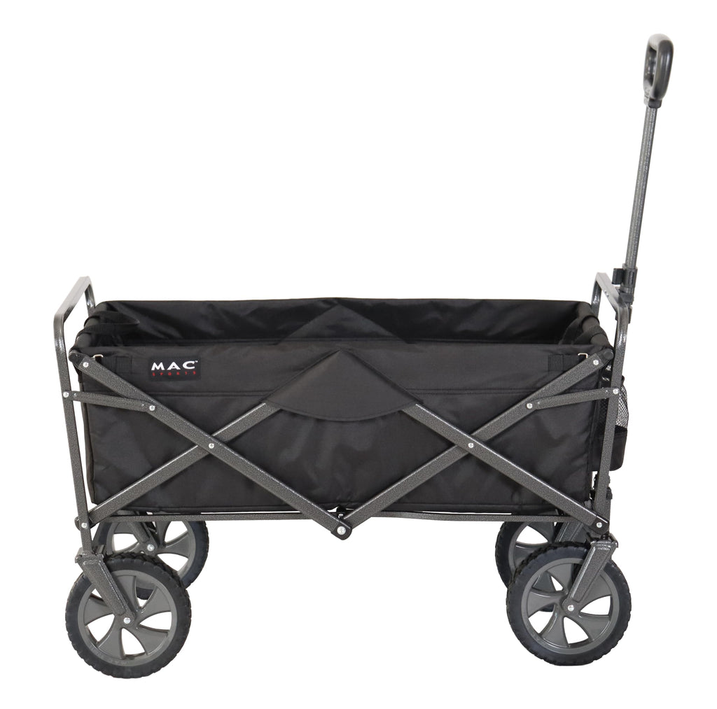 Collapsible Folding Outdoor Utility Wagon, Black O180445