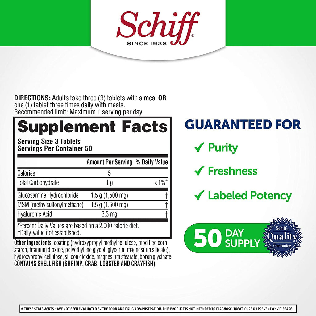 Glucosamine MSM Hyaluronic Acid Joint Supplement O4204